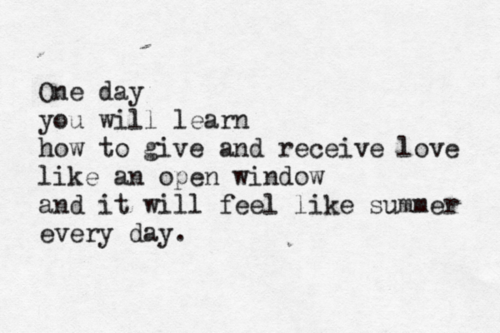 give and receive love