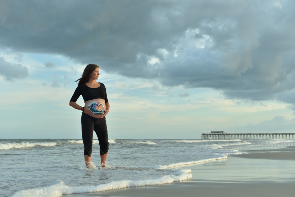 Pregnant body paint-642