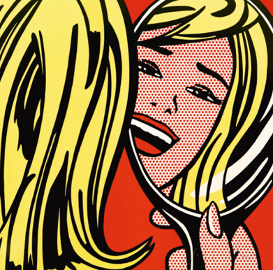 ~ Artwork: Girl in Mirror, c.1963, Roy Lichtenstein ~