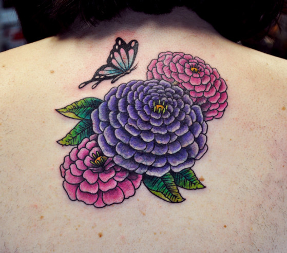 Zinnia tattoos